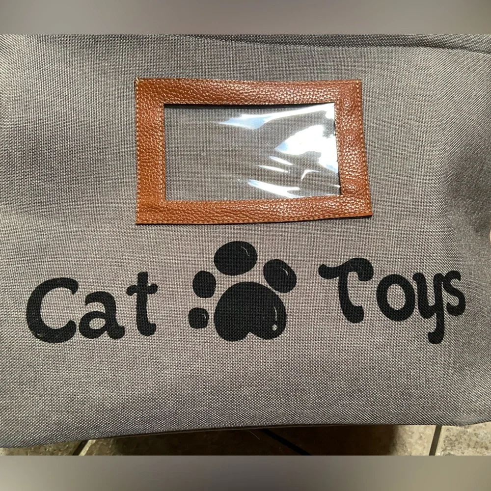 Like 🆕 Cat Toys Storage Bin - Collapsible, Gray